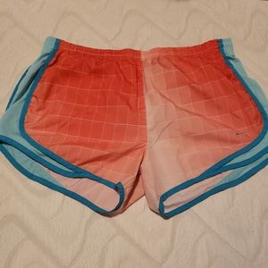 Nike Dry Fit Women's shorts Blue and Peach Size Medium